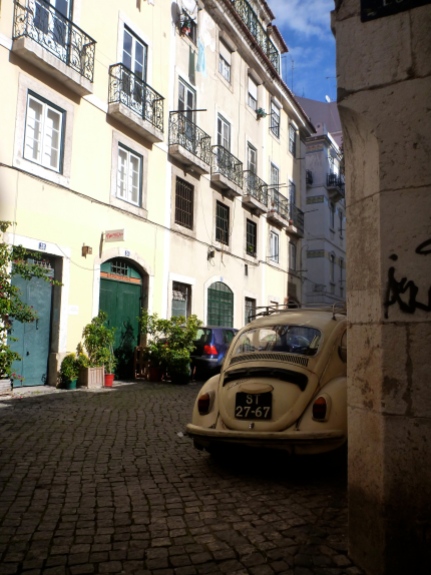 Beetle in the old wordy streets