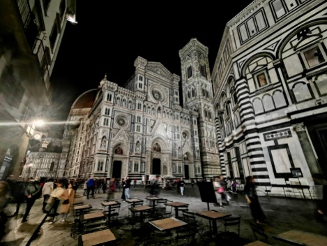 Florence cathedral, the bell tower and the Baptistery of St. John